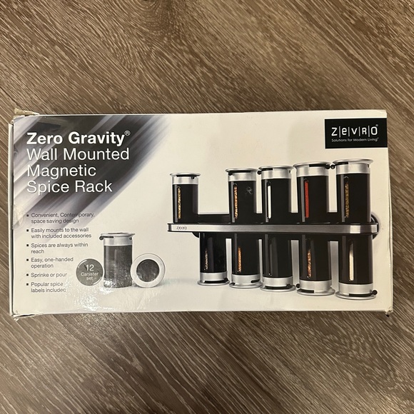 Honey-Can-Do 12 Piece Wall Mount Magnetic Spice Stand - Picture 2 of 5